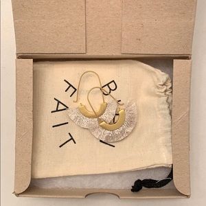 Madewell gold and silver tassel earrings